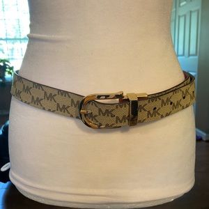 Michael Kors Brown/Pink Reversible Belt